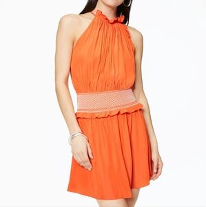 Ramy Brook Blaise Smocked Waist Blouson  Drees Size L